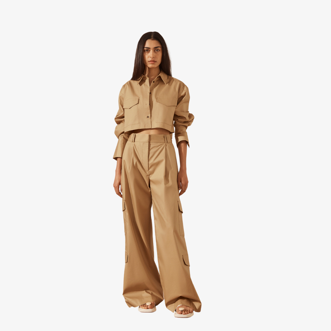 Sabato Patch Pocket Crop Shirt