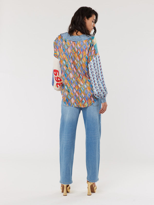 Anna V-Collar Blouse