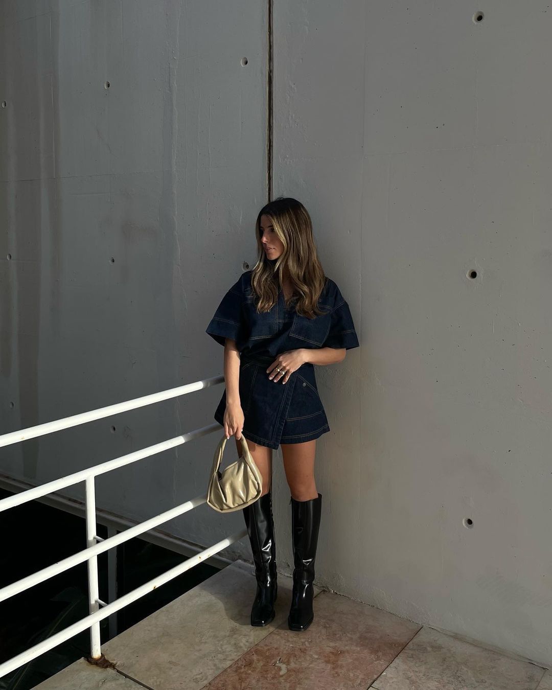 Rita Denim Top