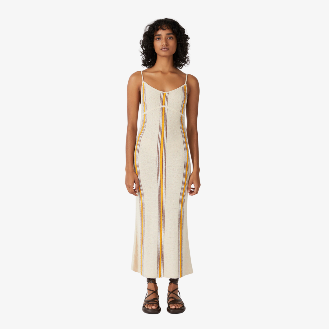 Cabana Stripe Organic Cotton Blend Knit Dress