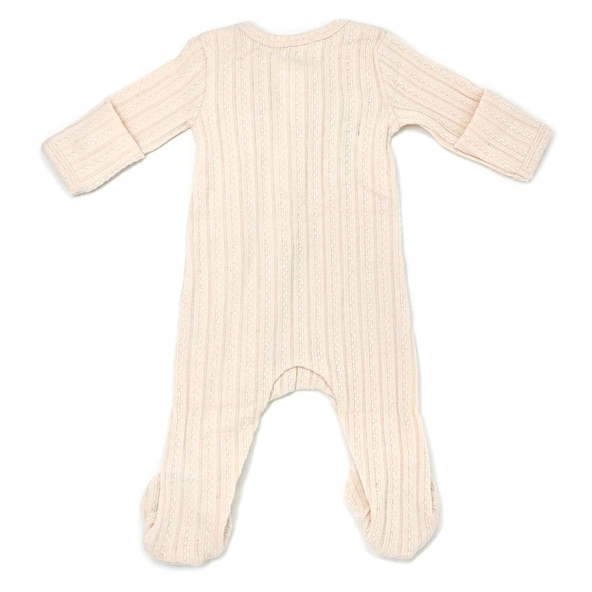 Cable Knit Zipper Footie