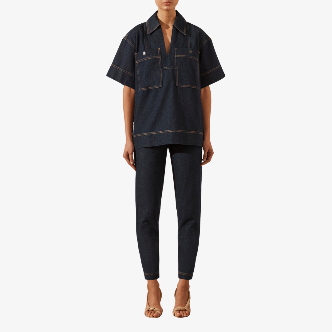 Rita Denim Top