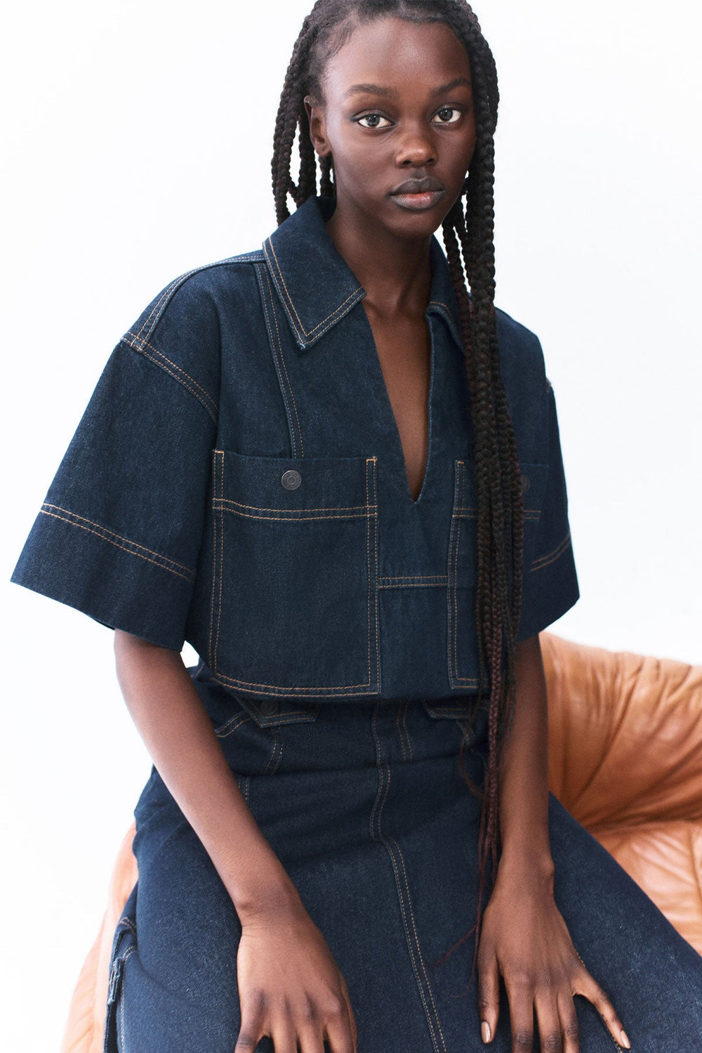 Rita Denim Top