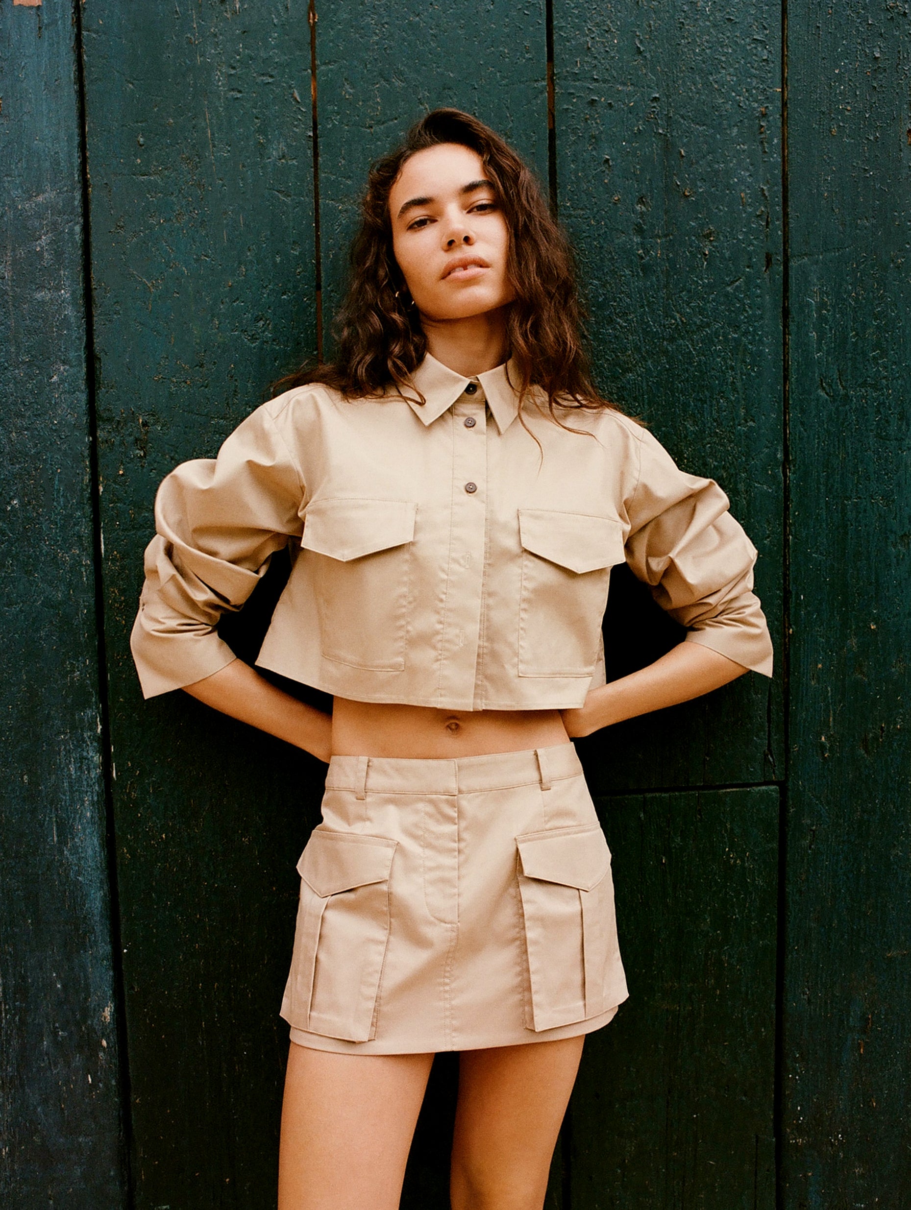 Sabato Patch Pocket Crop Shirt