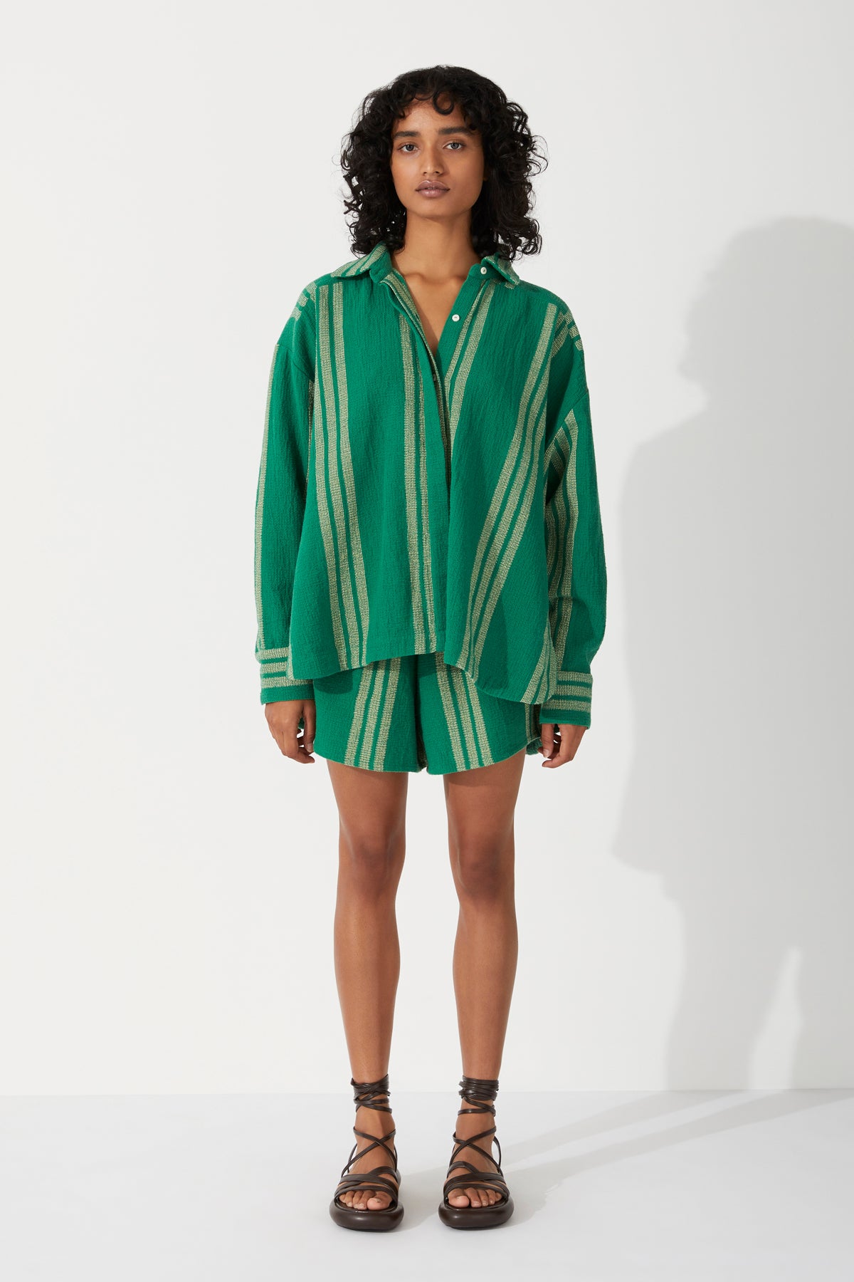 Forest Stripe Organic Cotton Shirt