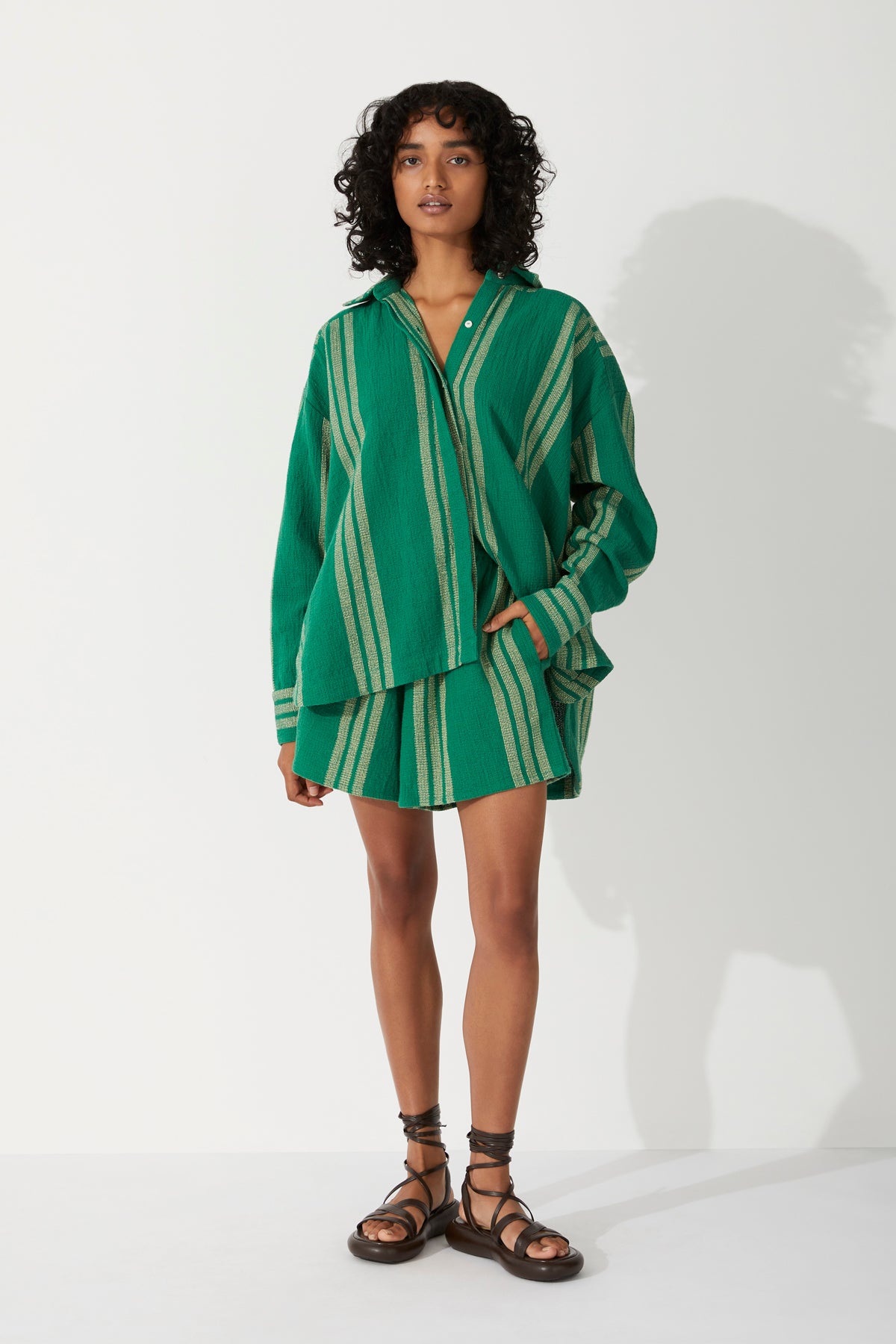 Forest Stripe Organic Cotton Short