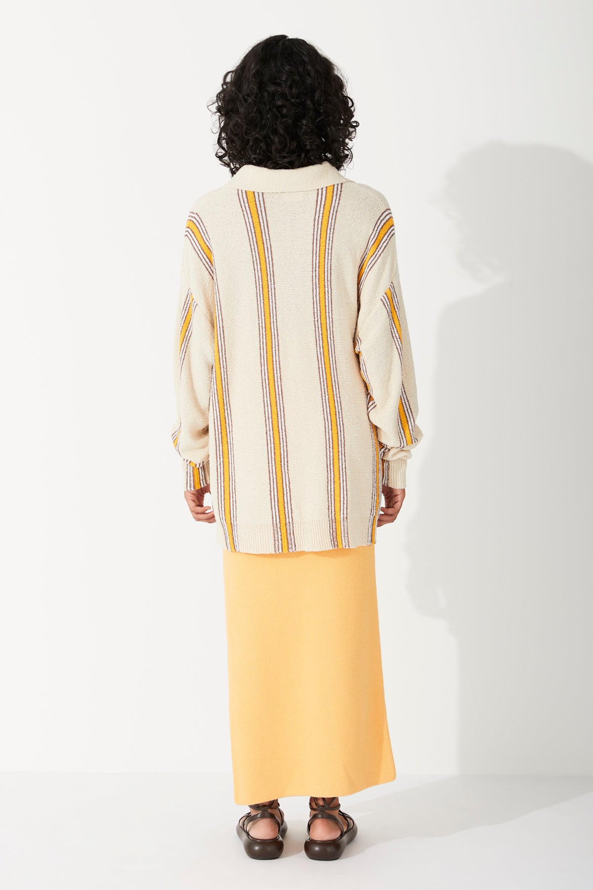 Cabana Stripe Organic Cotton Blend Knit Jumper
