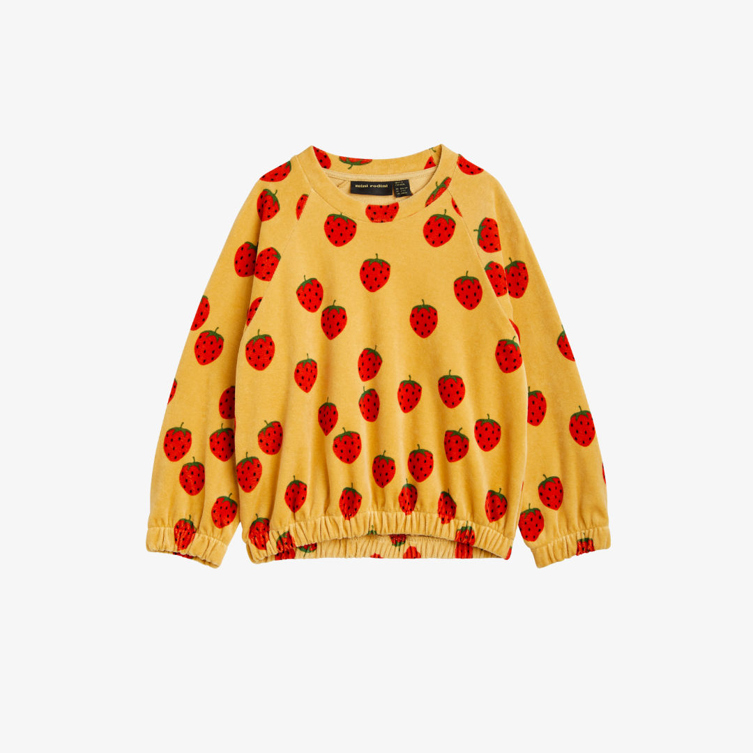 Strawberry Velour Sweatshirt