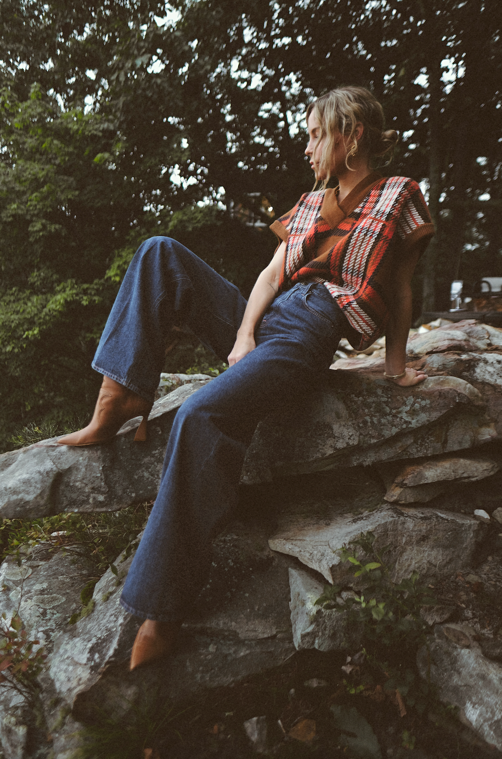 Margherita- Dark Blue Denim/Wide Leg