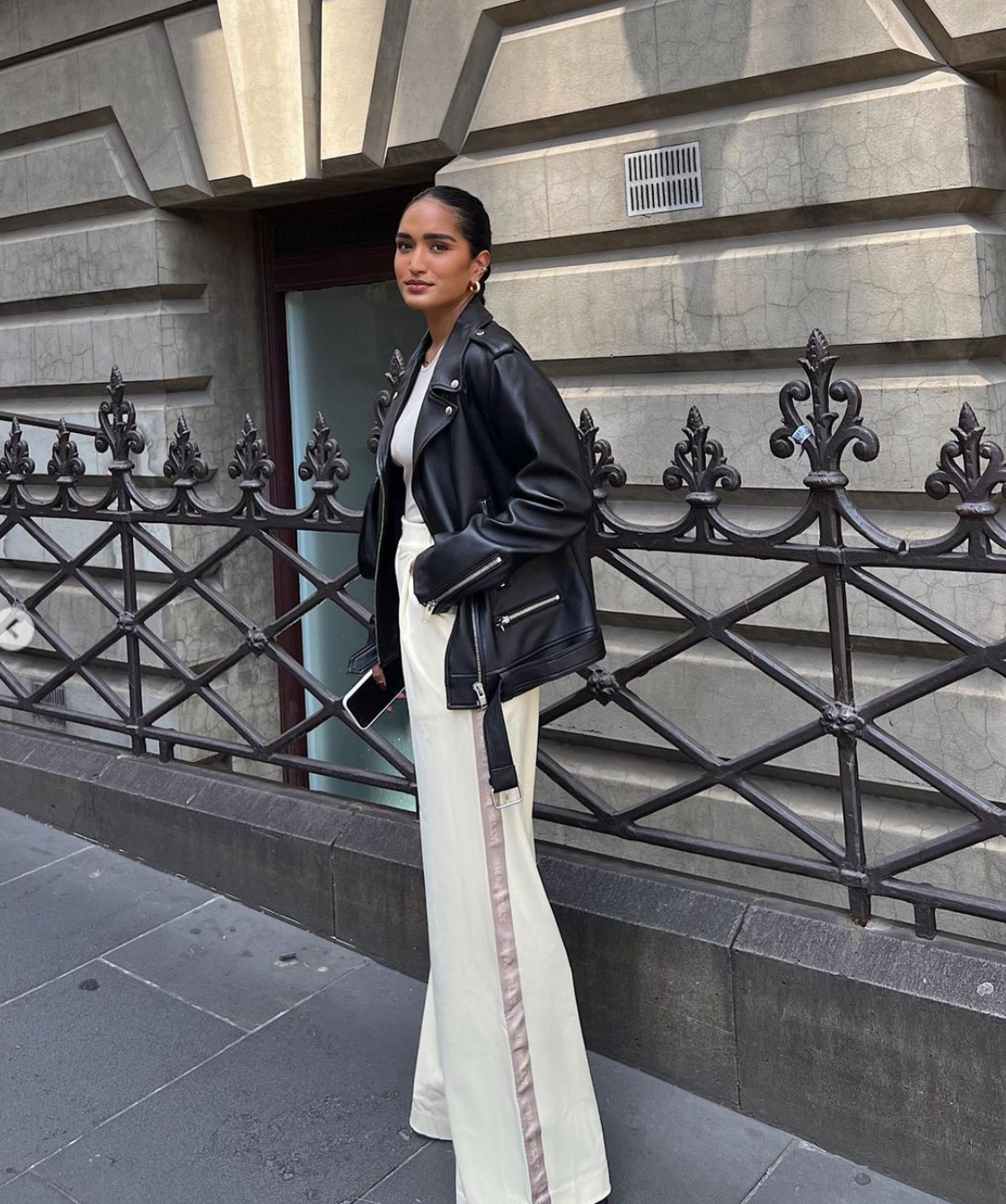 OVERSIZED NEW YORKER BIKER JACKET