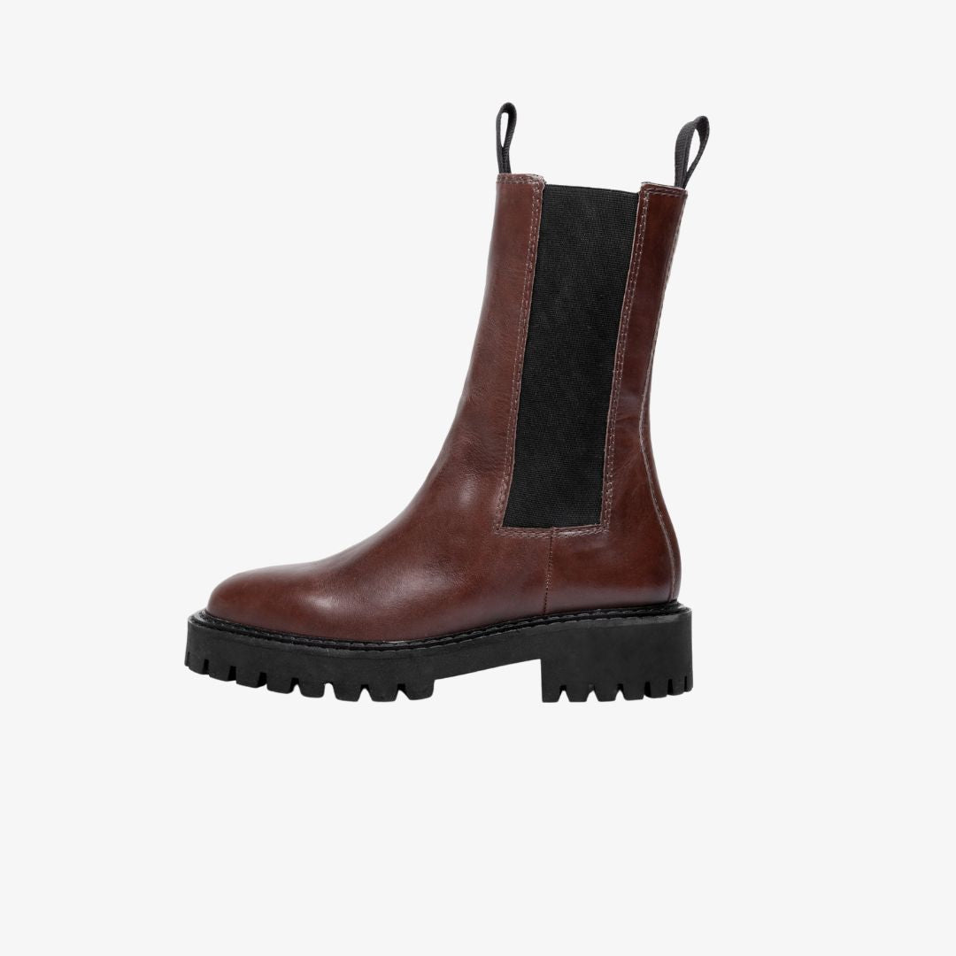 Angie Chelsea Boots-Dark Brown