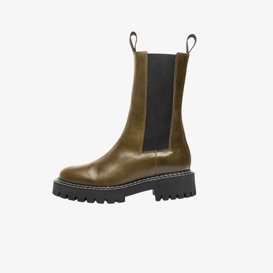 Angie Chelsea Boot- Olive