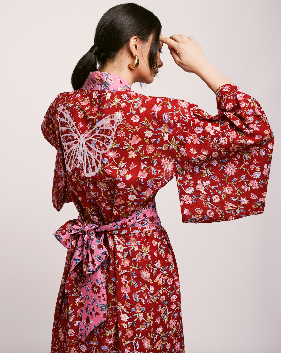 Demoiselle Red Kimono