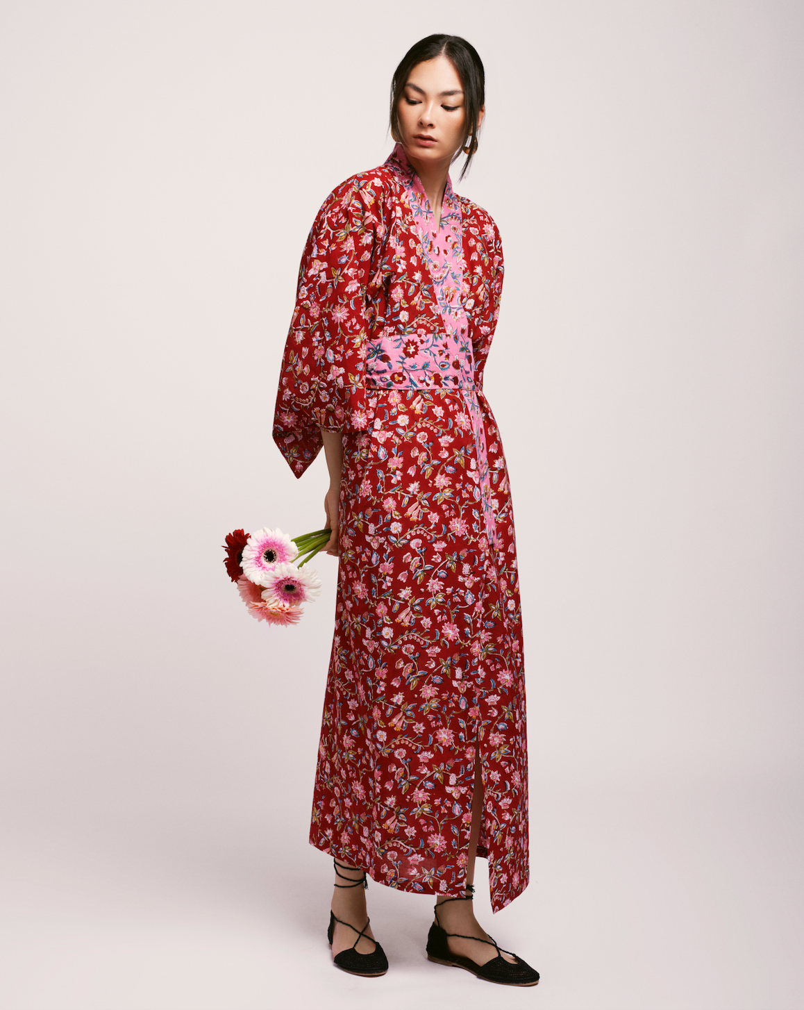 Demoiselle Red Kimono